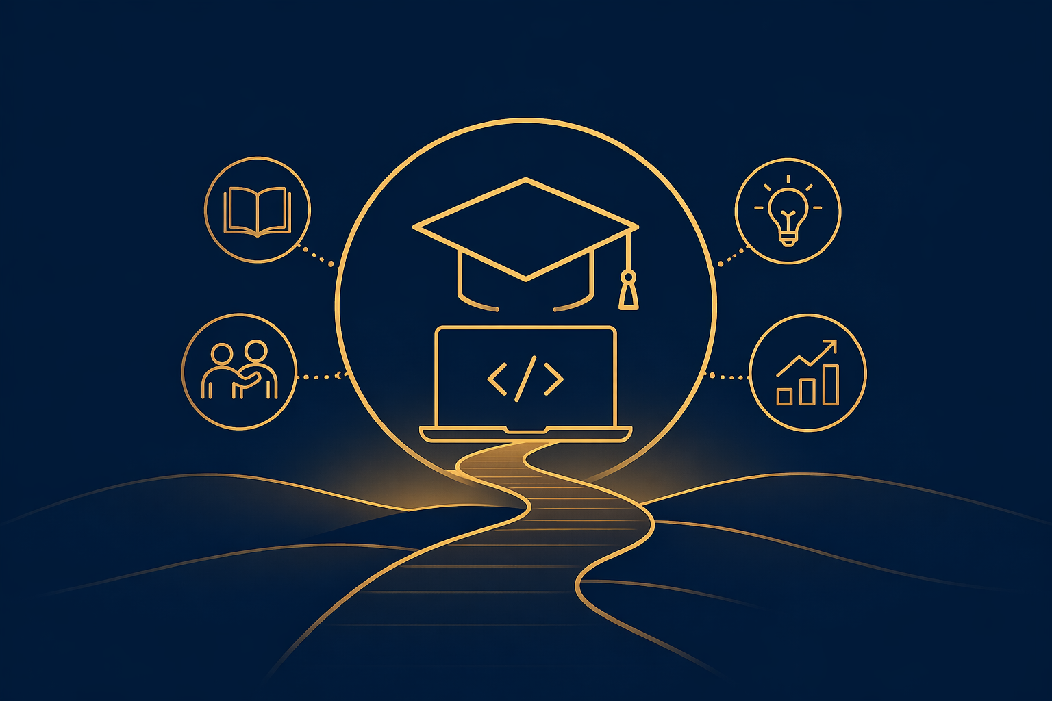 Cynevor Academy mentoring and skills pathway illustration
